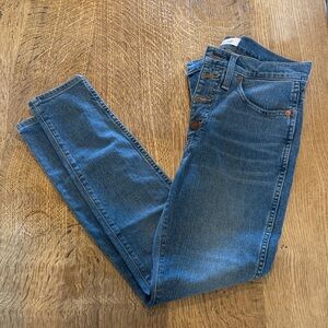 Madewell 10” high rise skinny jeans size 27